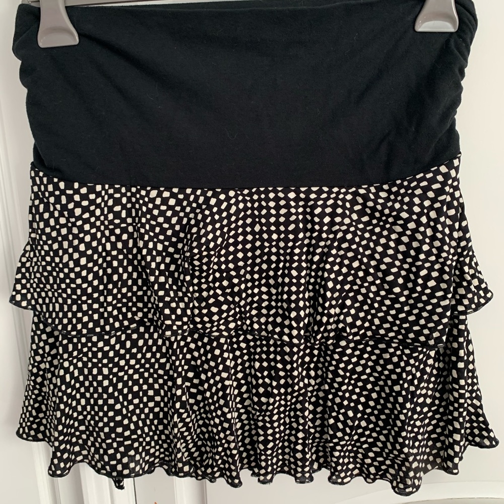 Maternity ruffle skirt